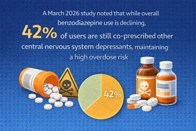 benzodiazepine misuse infographic